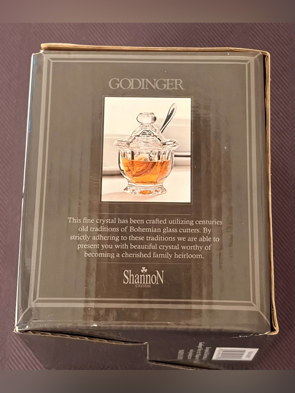 Windsor Jam Jar, 3 oz. by Godinger 4.5 inches (H) × 4 (W), Clear NEW IN BOX - Picture 8 of 15